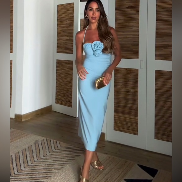 Zara RAISED FLOWERS STRAPLESS DRESS Last one - Picture 11 of 14